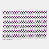 Asexual Pride Flag Kleuren Polkadots Theedoek (Horizontaal)