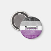 Asexual pride flag magnet (Voorkant / Achterkant)