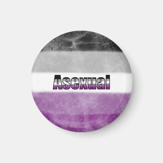 Asexual pride flag magnet (Voorkant)