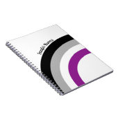 Asexual Pride Flag Rainbow  Notitieboek (Rechterzijde)