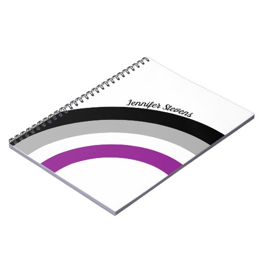 Asexual Pride Flag Rainbow  Notitieboek (Linkerzijde)