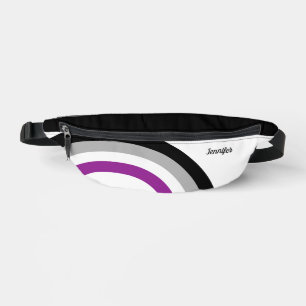 Asexual Pride Flag Rainbow Schattige gepersonalise Heuptasje