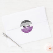 Asexual pride flag sticker (Envelop)