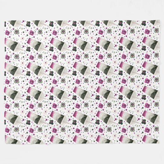 Asexual Pride Fleece Blanket Deken (Voorkant (Horizontaal))