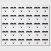 Asexual Pride Heart Cadeaupapier (Vlak)