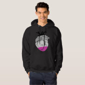 Asexual Pride Heart Flag Hoodie (Voorkant volledig)