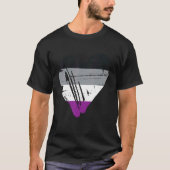 Asexual Pride Heart Vlag 1 T-shirt (Voorkant)