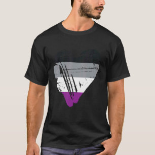 Asexual Pride Heart Vlag 1 T-shirt