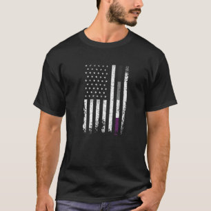 Asexual Pride LGBT American Flag Community T-shirt
