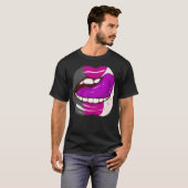 Asexual Pride LGBTQ Ace Lips Party T-shirt (Voorkant volledig)