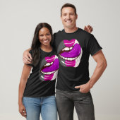 Asexual Pride LGBTQ Ace Lips Party T-shirt (Unisex)