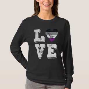 Asexual Pride Liefde Vlag T-shirt