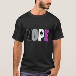 Asexual Pride NOPE Ace Vlag Asexualiteit Ally LGBT T-shirt