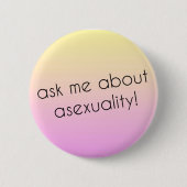 Asexual Pride pin Ronde Button 5,7 Cm (Voorkant)