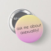 Asexual Pride pin Ronde Button 5,7 Cm (Voorkant /achterkant)