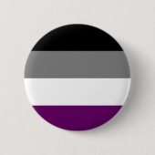 asexual pride pin ronde button 5,7 cm (Voorkant)