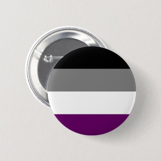 asexual pride pin ronde button 5,7 cm (Voorkant /achterkant)
