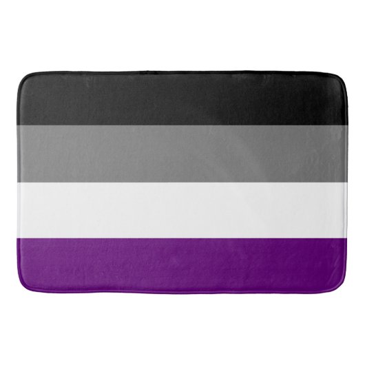 Asexual Pride Rainbow {{{&Ace | Demi | Grijs}} Badmat (Voorkant)
