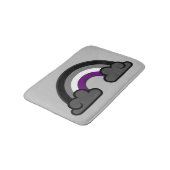 Asexual Pride Rainbow +{ Ace | Demi | Grijs} + Bat Badmat (Gekanteld)