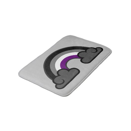 Asexual Pride Rainbow +{ Ace | Demi | Grijs} + Bat Badmat (Gekanteld)