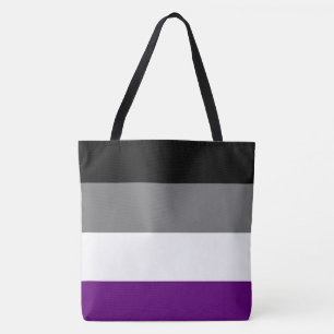 Asexual Pride Rainbow [Ace]   Demi   Grijs] Tote Bag