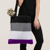 Asexual Pride Rainbow [Ace] | Demi | Grijs] Tote Bag (Dichtbij)