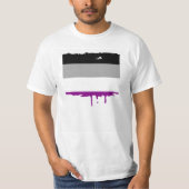 ASEXUAL PRIDE STRIPES ONTWERP T-SHIRT (Voorkant)