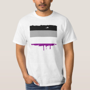 ASEXUAL PRIDE STRIPES ONTWERP T-SHIRT