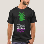 Asexual Pride Vlag Ananas Asexual T-shirt (Voorkant)