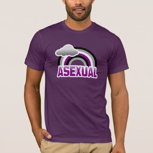ASEXUAL RAINBOW T-SHIRT (Voorkant)