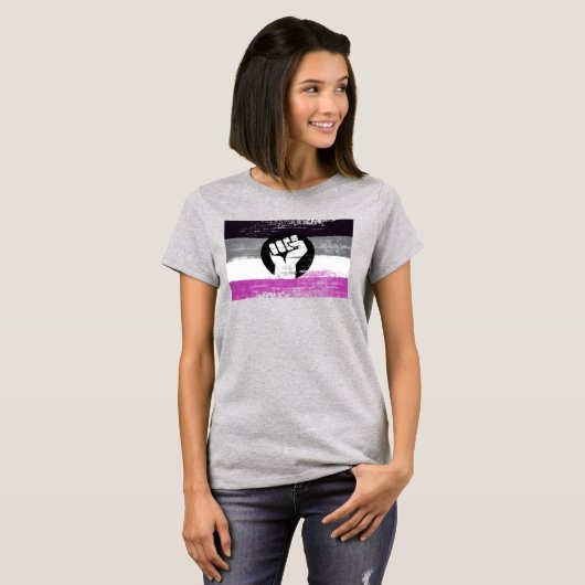 Asexual Resistance Pride T-shirt (Voorkant volledig)