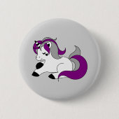 Asexual unicorn ronde button 5,7 cm (Voorkant)