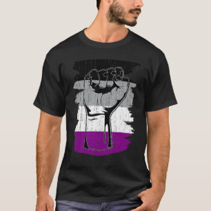 Asexual Vlag Asexualiteit Pride Fist Queer LGBTQ P T-shirt