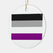 ASEXUAL VLAG ORIGINEEL KERAMISCH ORNAMENT (Links)