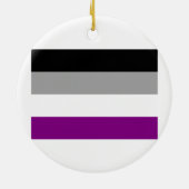 ASEXUAL VLAG ORIGINEEL KERAMISCH ORNAMENT (Achterkant)