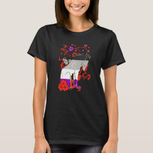 Asexual Wolf LGBQA Ace Bloem Asexualiteit Pride As T-shirt