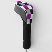 Asexualiteit afgekapt patroon golfafdekking golfheadcover (Schuin)