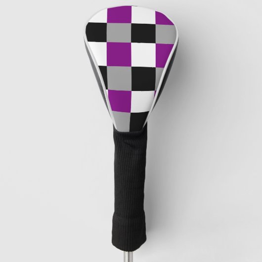 Asexualiteit afgekapt patroon golfafdekking golfheadcover (Voorkant)