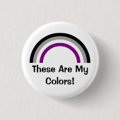 Asexualiteit Button regenboogpride (Voorkant)