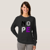 Asexualiteit Nope Flag Ace Asexual Flag Lgbt Pride T-shirt (Voorkant volledig)