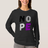 Asexualiteit Nope Flag Ace Asexual Flag Lgbt Pride T-shirt (Voorkant)