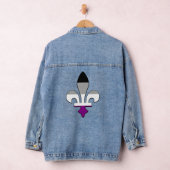 Asexualiteit pride fleur-de-lis denim jacket (Hangar)