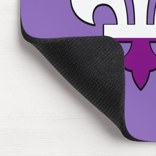 Asexualiteit pride fleur-de-lis muismat (Hoek)