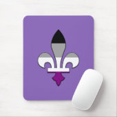 Asexualiteit pride fleur-de-lis muismat (Met muis)