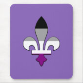 Asexualiteit pride fleur-de-lis muismat (Voorkant)