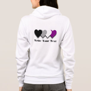 Asexualiteit pride harten Hoodie