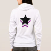 Asexualiteit pride sterren hoodie (Achterkant)