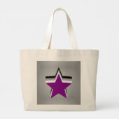 Asexualiteit pride sterren rugzak grote tote bag (Achterkant)