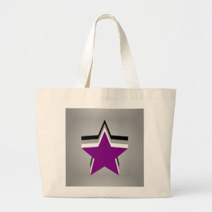 Asexualiteit pride sterren rugzak grote tote bag