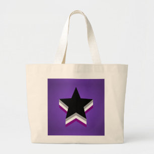 Asexualiteit pride sterren rugzak grote tote bag